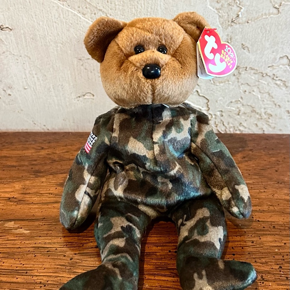 2003 Ty Hero Teddy Bear USO Plush Toy with Tags